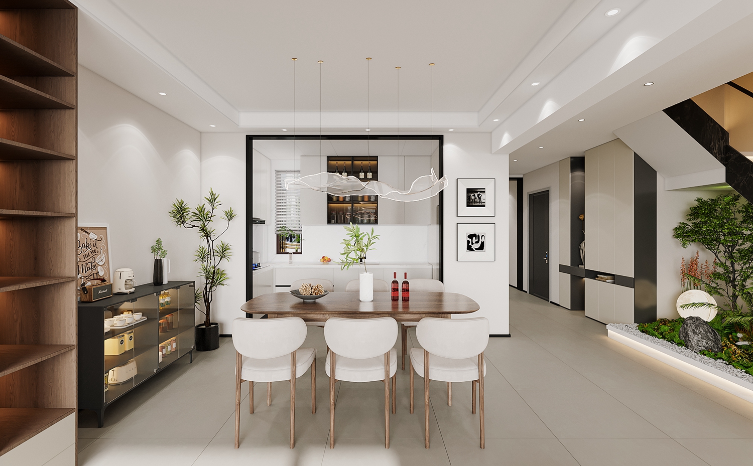 半岛首府350㎡现代风格效果图