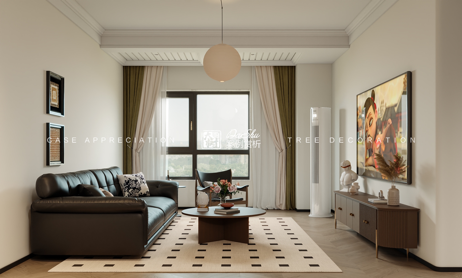 宝能城60㎡混搭风效果图