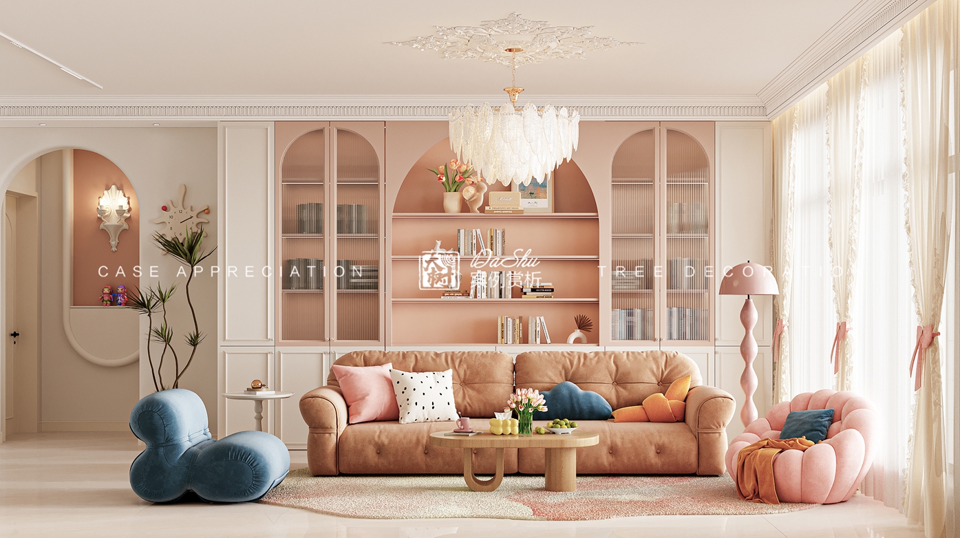 汀澜湾115㎡法式风格效果图