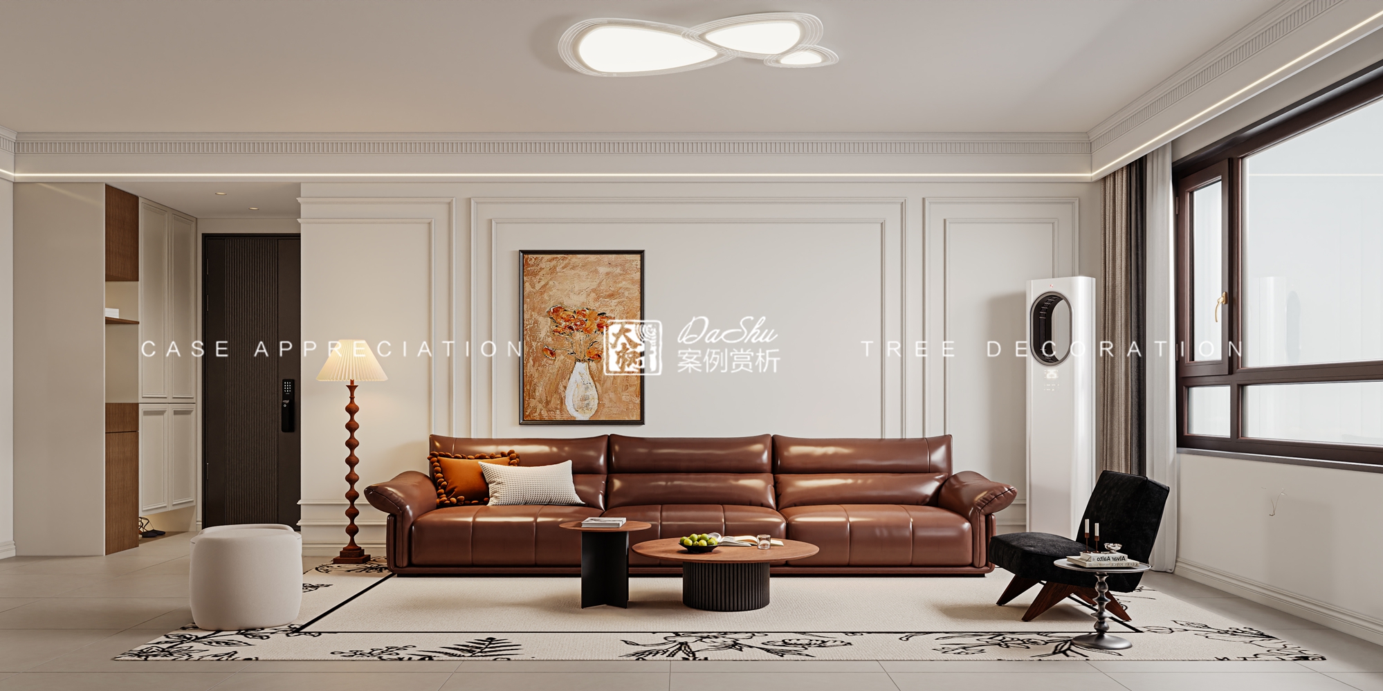 辰能溪树庭院106㎡现代风格效果图