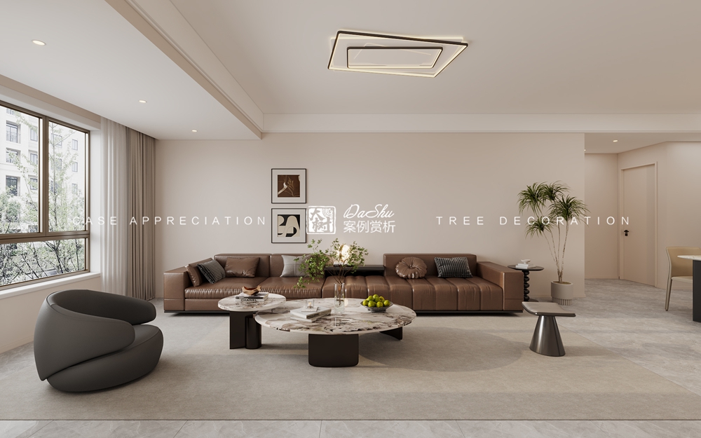 红星威尼斯97㎡现代风格效果图