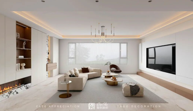 蔚澜半岛 | 118㎡ 现代风 柔和浅色系勾勒三口之家的诗意栖居