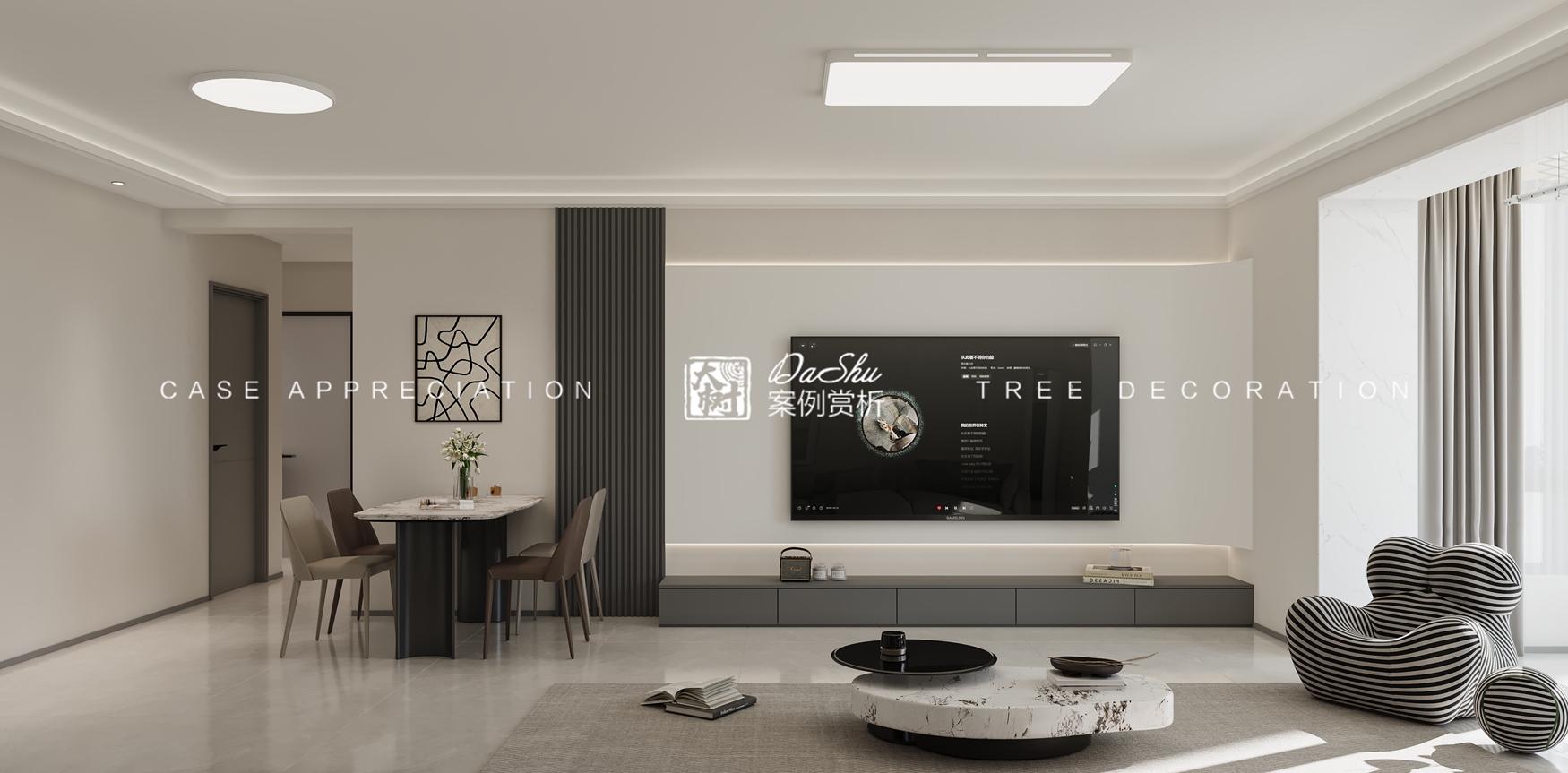 欧洲新城卢森堡104㎡现代风格效果图