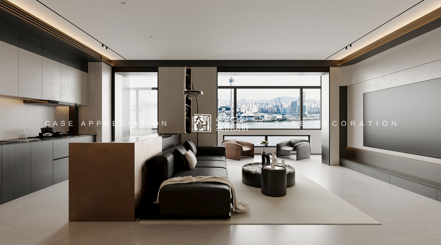 太阳居140㎡意式风格效果图