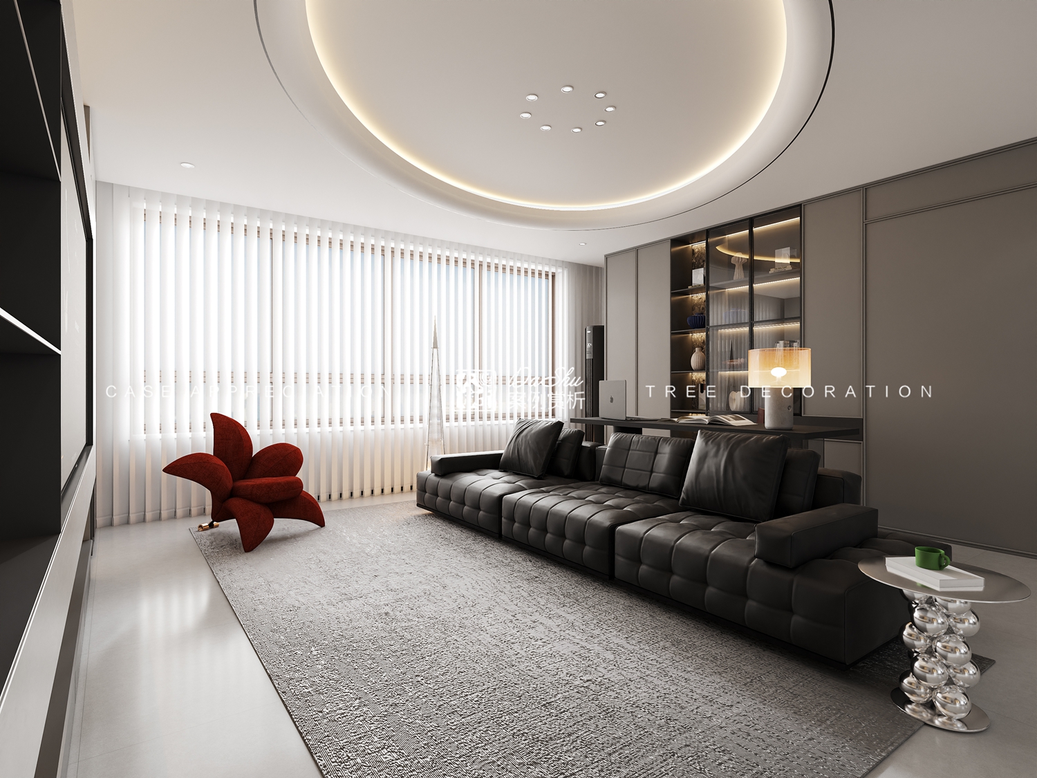 大正澜庭100㎡现代风格效果图