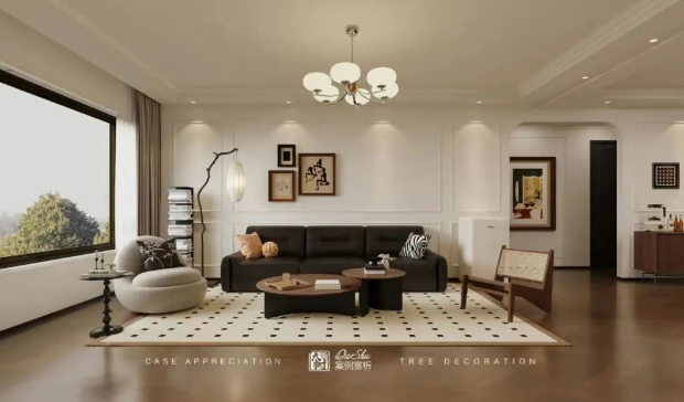 大正臻园｜103㎡ 法式新家 时光里的优雅生活叙事