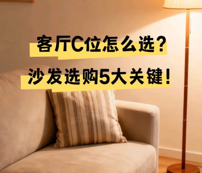 客厅C位怎么选？沙发选购5大关键！