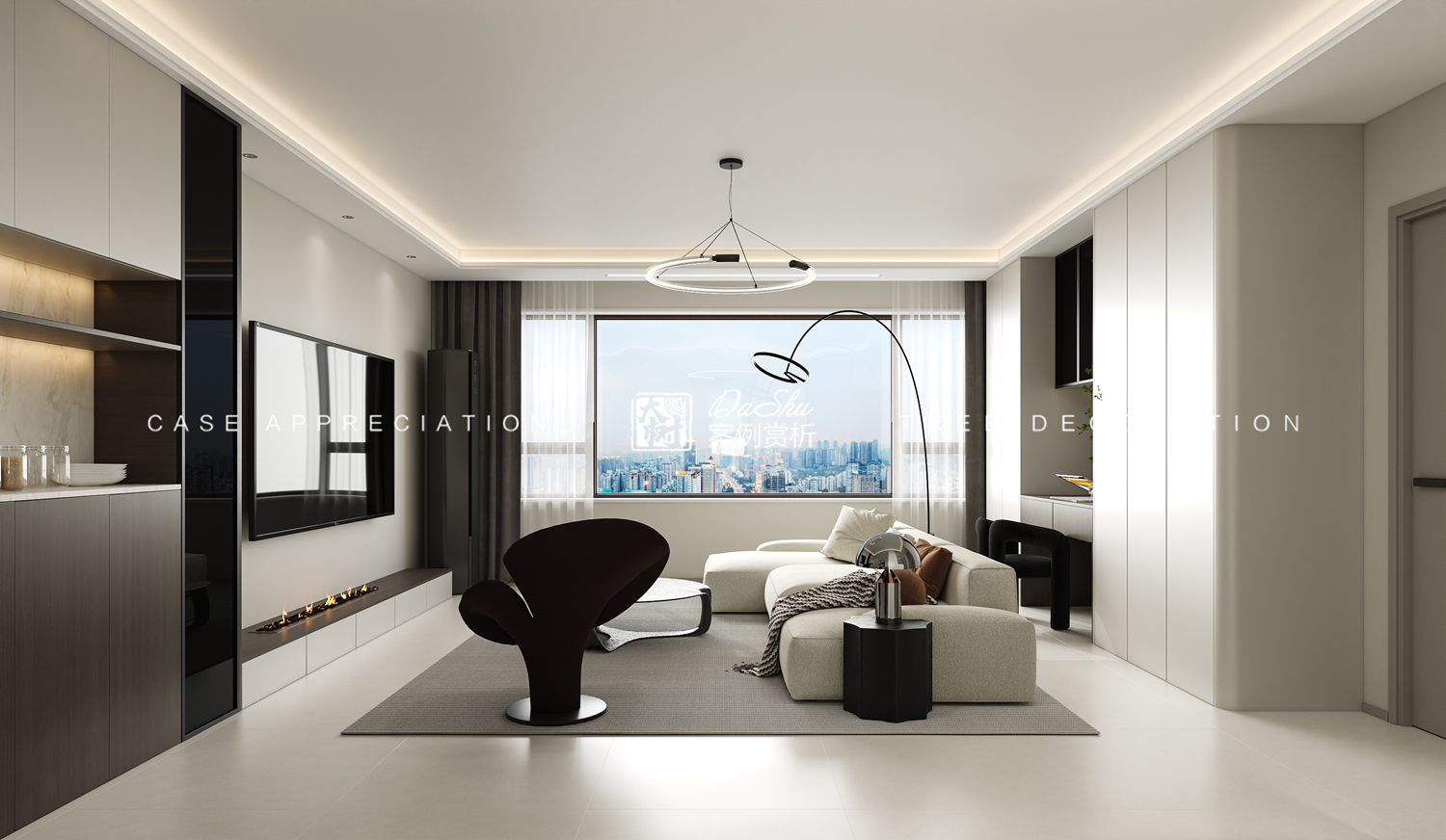 江语时代89㎡意式风格效果图