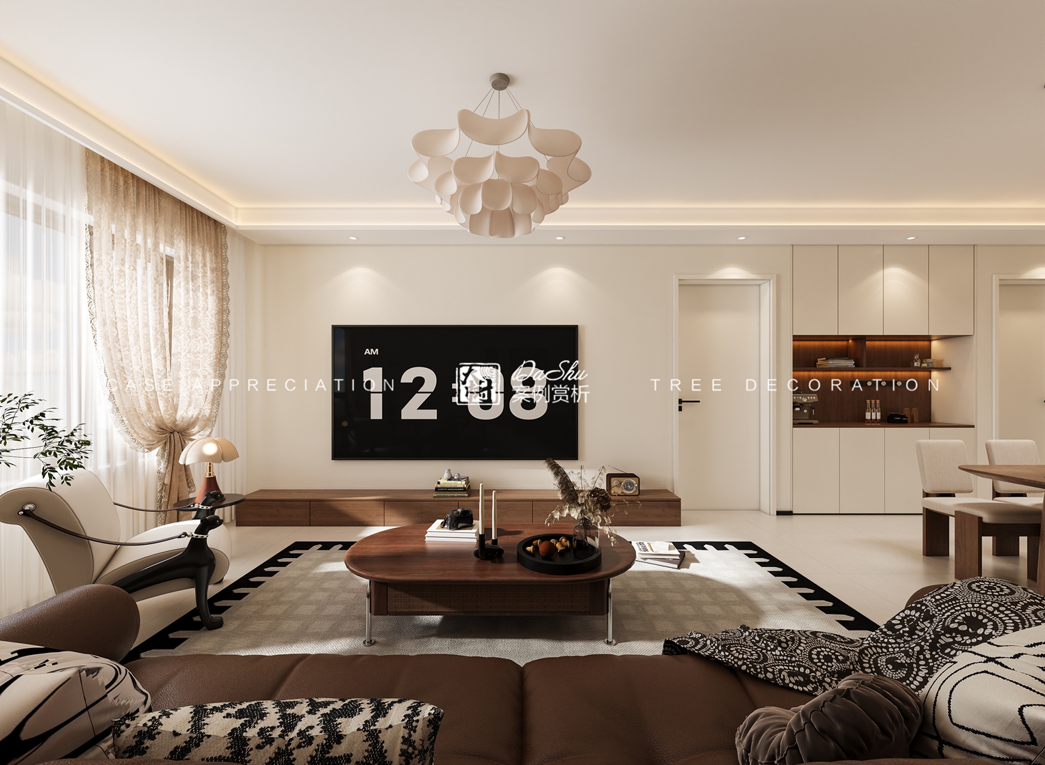 九里芳华100㎡中古风效果图